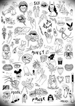 Много маленьких тату