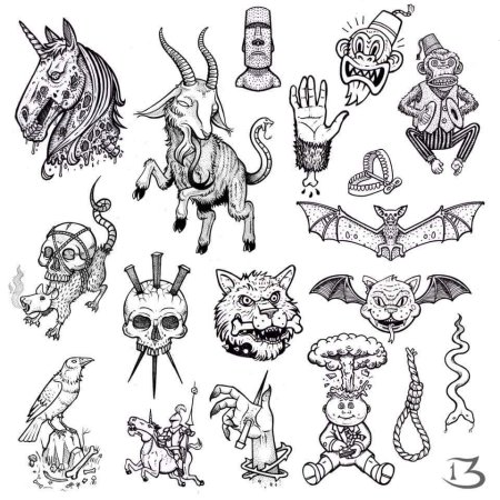 Эскизы маленьких тату