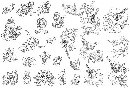 Маленькие Татуировки эскизы