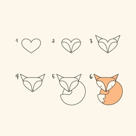 Рисунок котенка поэтапно