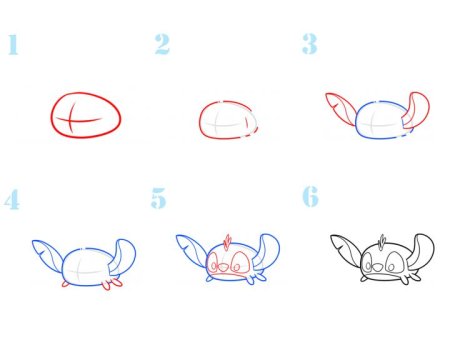 Поэтапное рисование Стича