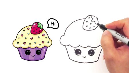 Рисунки для срисовки лёгкие вкусняшки