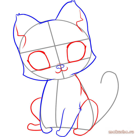 Котенок для рисования