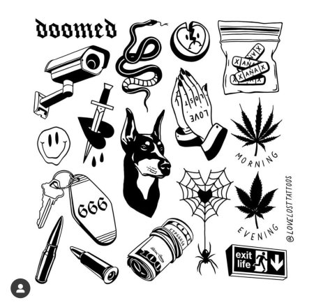 Мелкие тату эскизы для парней