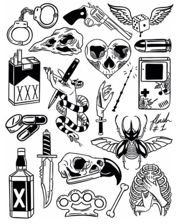 Маленькая тату эскиз