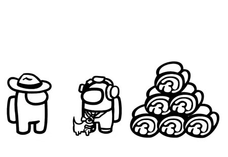 Раскраска амонг АС