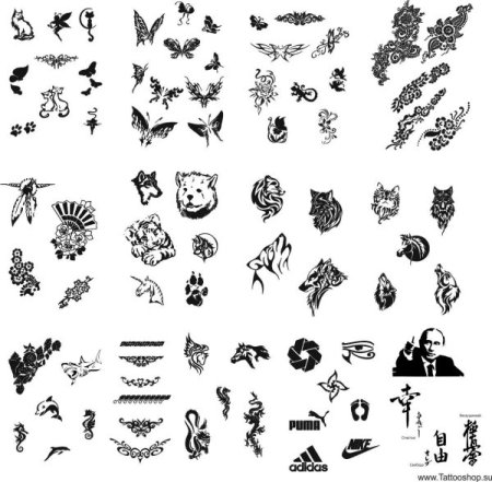 Тату для девушек легкие