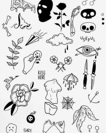 Эскизы тату для мужчин легкие