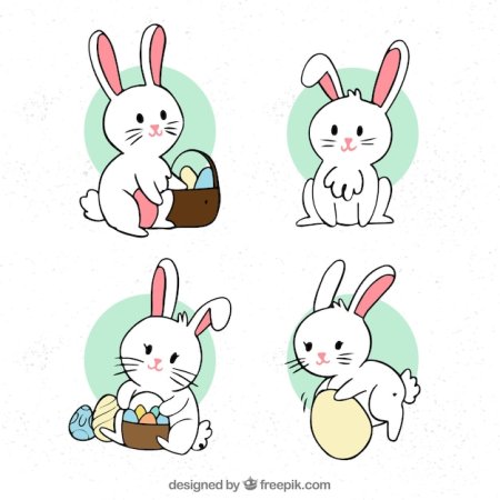 Рисунки зайчат для срисовки
