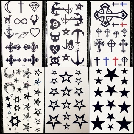 Переводные тату "звезды"