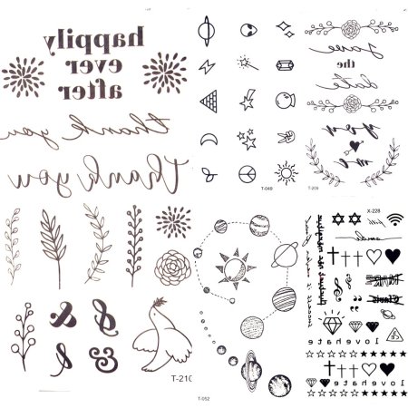 Переводные тату маленькие