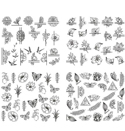 Переводные тату маленькие