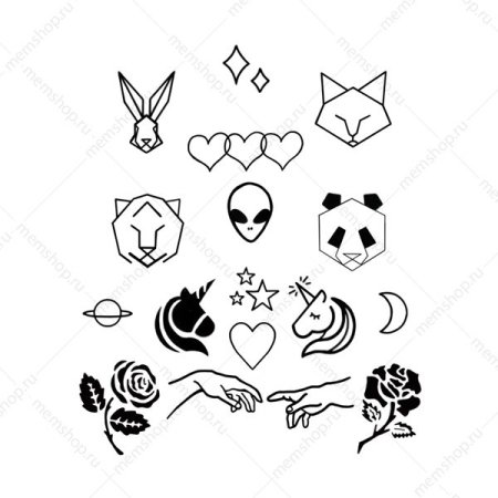 Переводные Татуировки маленькие