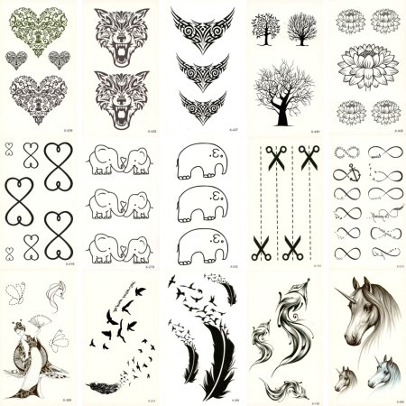 Переводные Татуировки маленькие