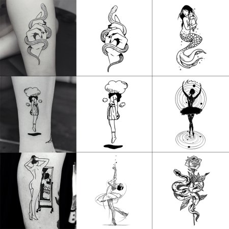 Рисунки для переводных тату