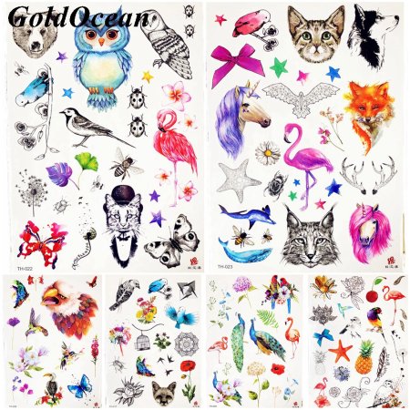 Татуировки наклейки для девочек