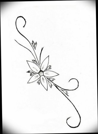 Эскизы тату цветы