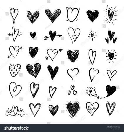 Мини тату сердечко эскизы