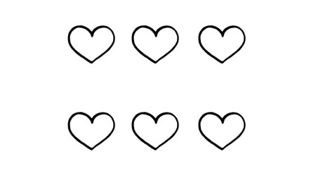 Тату маленькое черное сердечко