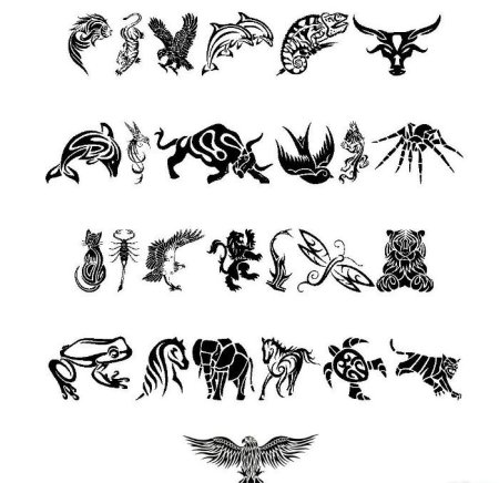 Тату в виде зверей