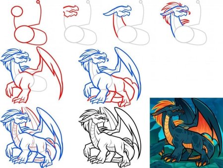 Дракон для срисовки