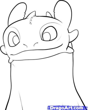 Дракон сбоку рисунок