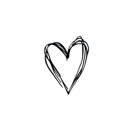 Сердечко тату эскиз