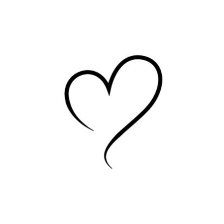 Сердце тату эскиз