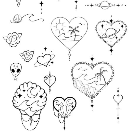 Эскизы тату маленькие