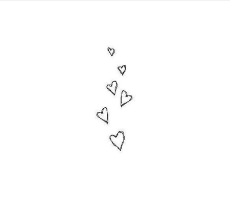 Эскиз тату сердце Минимализм