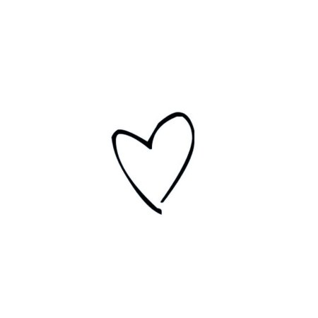 Эскиз тату сердечко маленькое