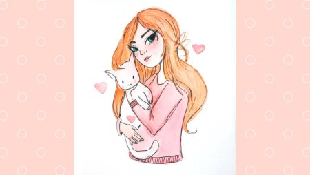 Милые девочки рисунки