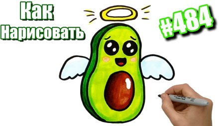 Как нарисовать авокадо поэтапно легко