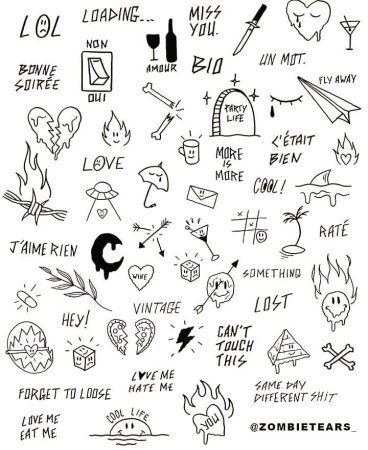 Тату эскизы небольшие