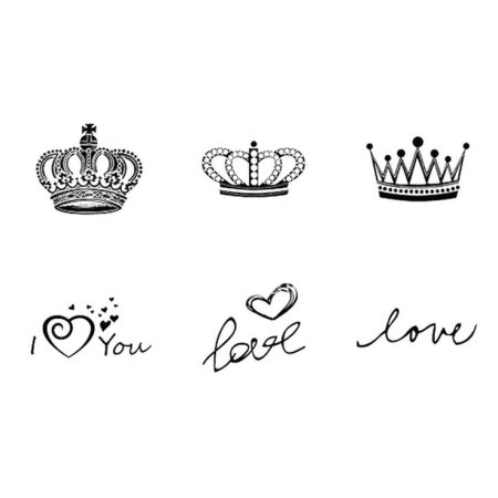 Эскиз тату корона для девушек