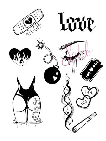 Эскизы тату маленькие