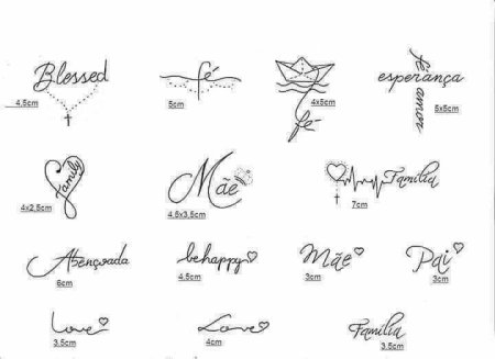 Тату эскизы маленькие надписи