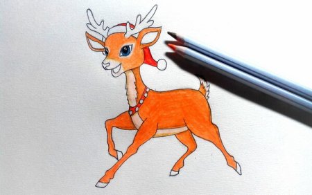 Олень Нико нарисовать