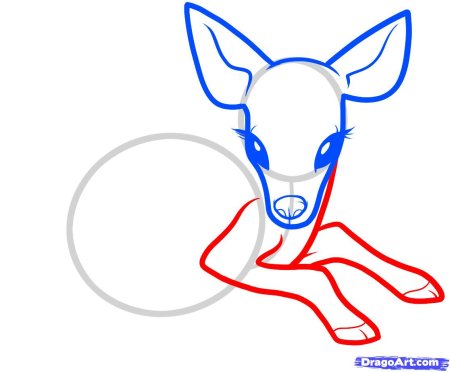 Милый Олененок мультяшный