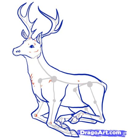 Рисунки Оленёнка лёгкие