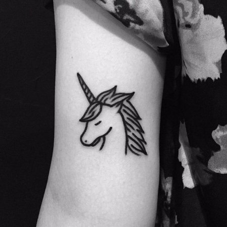 Тату Единорог маленький