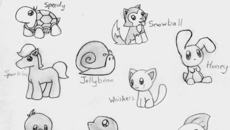 Рисунки для срисовки животные легкие маленькие