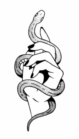 Переводная Татуировка змея