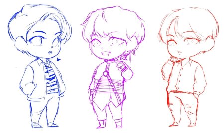 Чиби парень референс