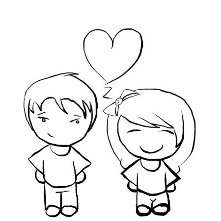 Парные рисунки для срисовки