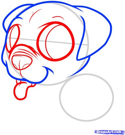 Поэтапное рисование щенка