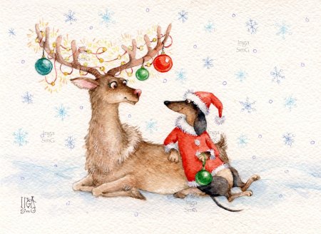 Иви покемон арт Рождество