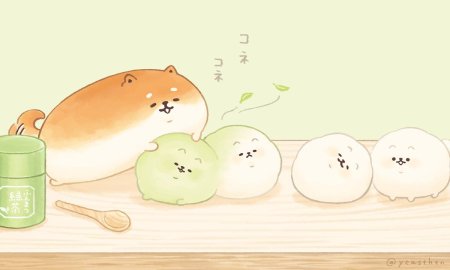 Котики Чиби серый и белый