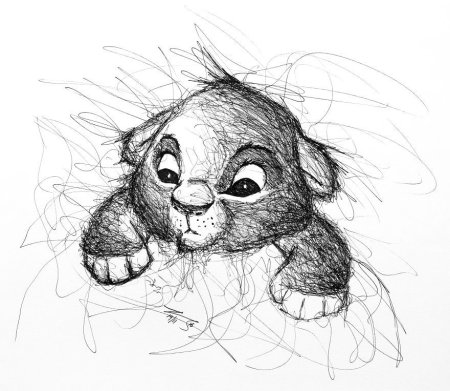 Срисовки лёгкие животные