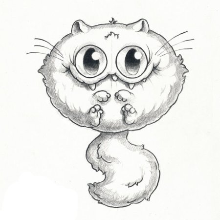Милые животные карандашом